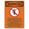 Signmission OSHA WARNING Sign, In Entering, 7in X 5in Decal, 5" W, 7" L, Portrait, In Entering OS-WS-D-57-V-13654 - alternate 1
